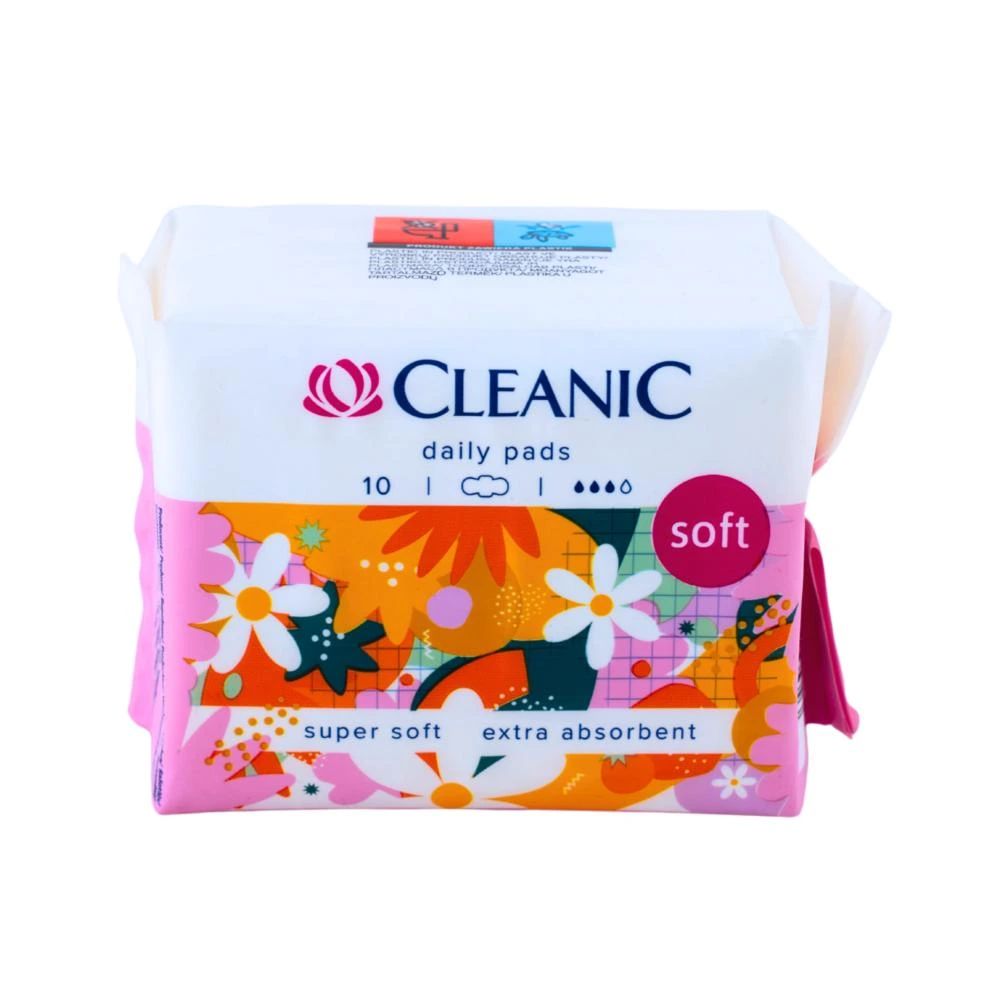 Cleanic Soft Day Pads Sanitary Napkins 10 Pcs.