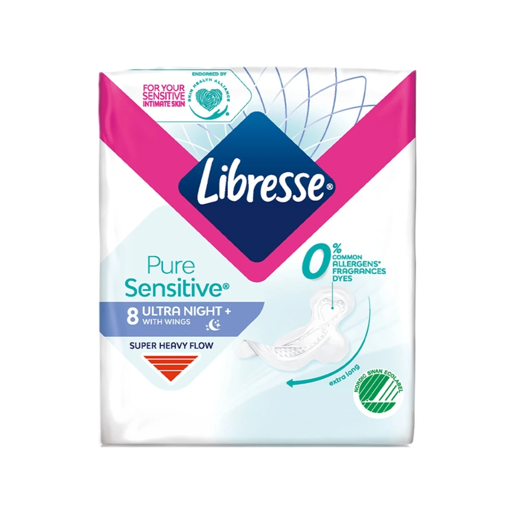 Libresse Pursens Ultra Night Sanitary Pads 8 pcs