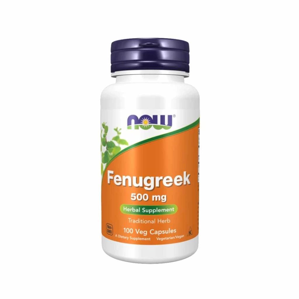 NOW Foods  Fenugreek, 500mg - 100 Vcaps