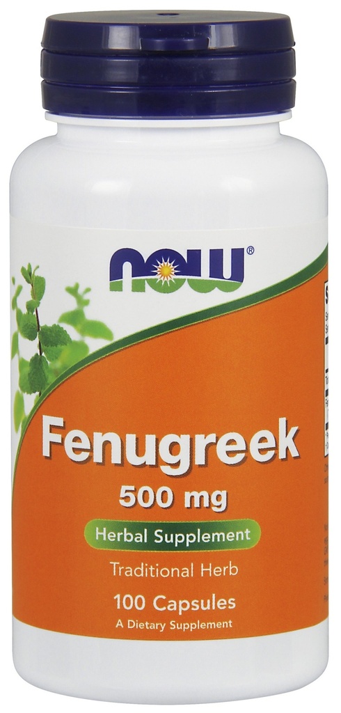 NOW Foods  Fenugreek, 500mg - 100 Vcaps