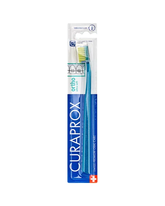 Curaprox Ortho Ultra Soft 5460 Orthodontic Toothbrush for Users of Fixed Braces 1 Pc