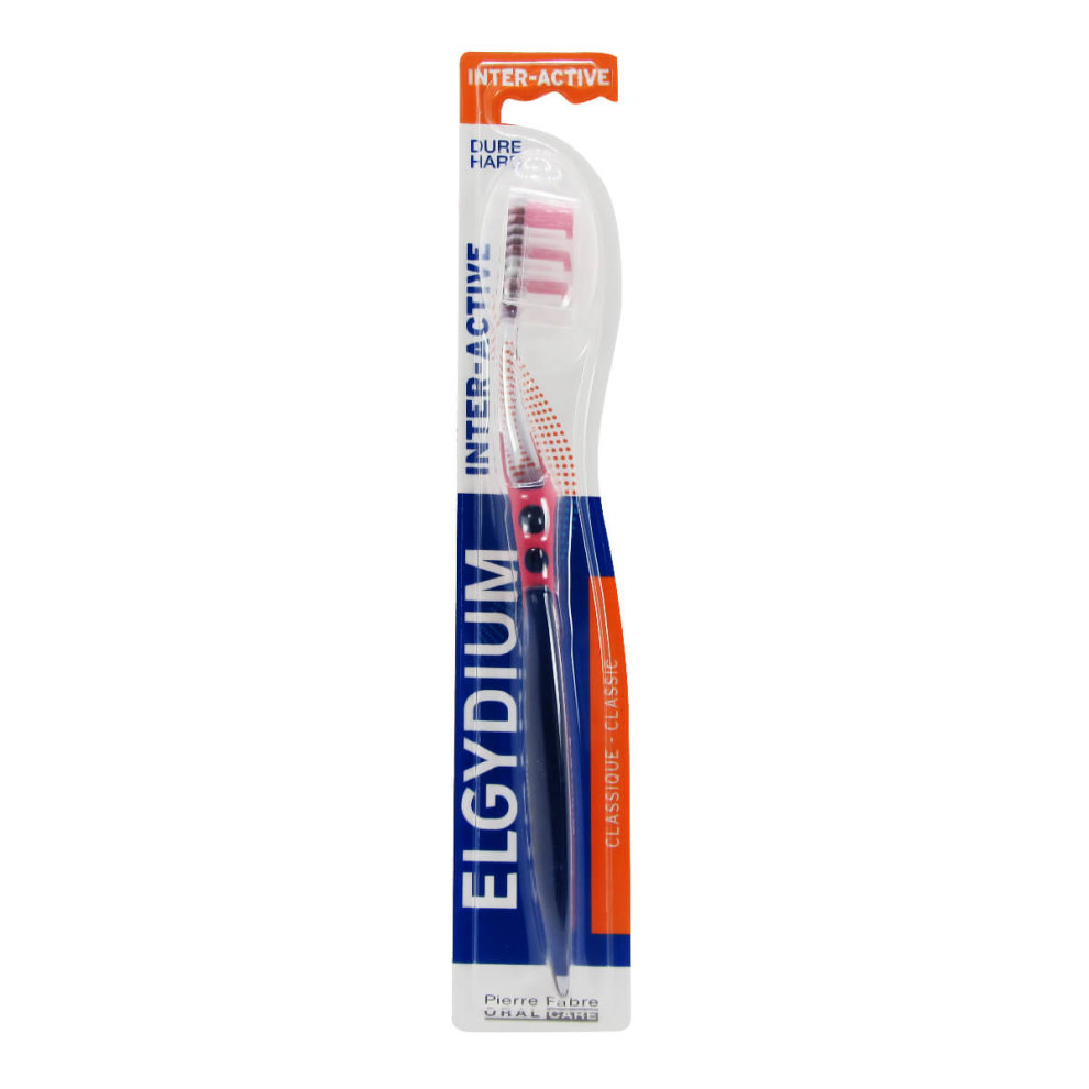 Elgydium Inter-Active Hard Toothbrush 1pcs