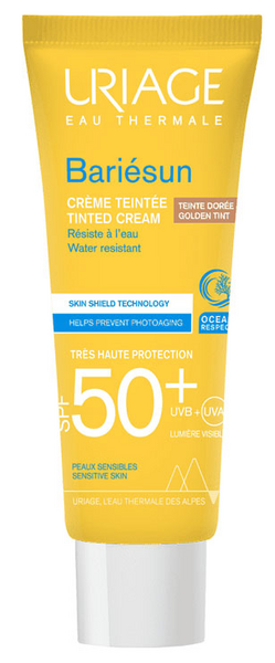 Uriage Bariésun Tinted Cream SPF 50+ Protective Tinted Cream for the Face SPF 50+ Shade Golden Tint 50 Ml
