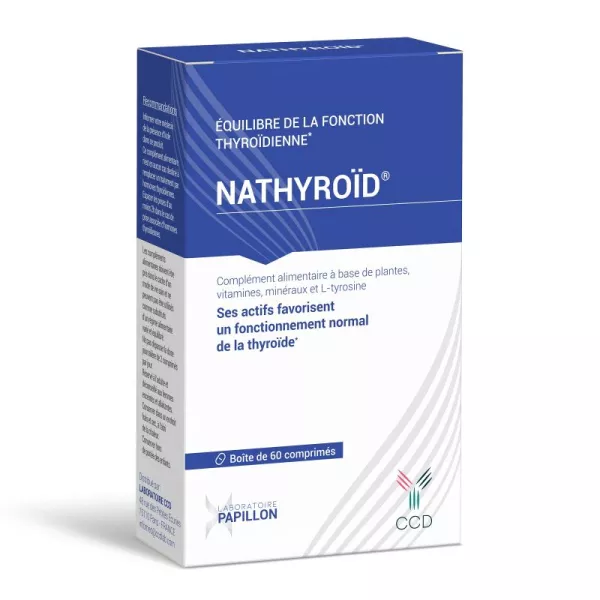 NATHYROID 60 Tablets - Food Supplement for Balanced Thyroid Function