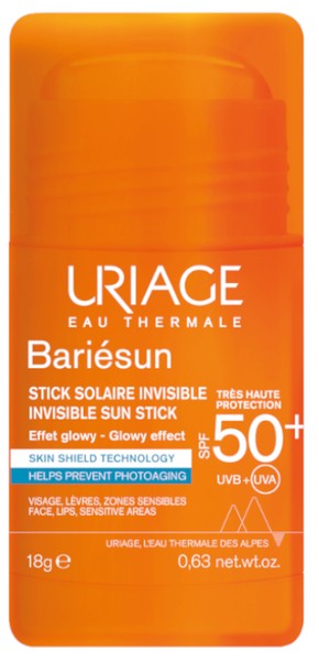 Uriage Bariésun Invisible Sun Stick Protection Stick for Sensitive Areas SPF 50+ 18 G