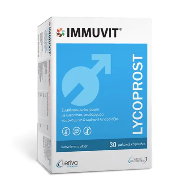 Leriva Pharma Immuvit LycoProst, 30caps