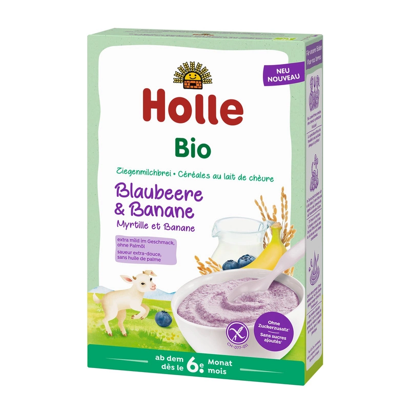 Holle rice porridge berry-banana based on goat's milk bio from 6 months of age 200 g