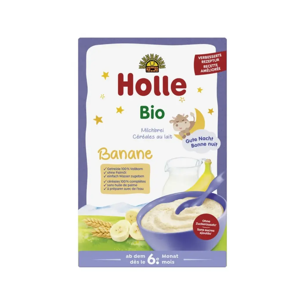Holle Milk-banana manna with no added sugars from 6 months BIO 250g