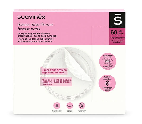 Suavinex DISCOS PROTEGESENOS nature 60 units
