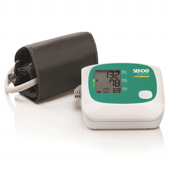 Blood pressure monitor Sendo Advance 3, memory, detects arrhythmia, HIRA function, white/green