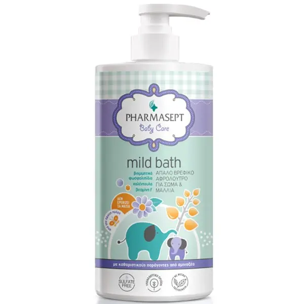 Pharmasept Baby Care Mild Bath for Hair & Body, 1lt