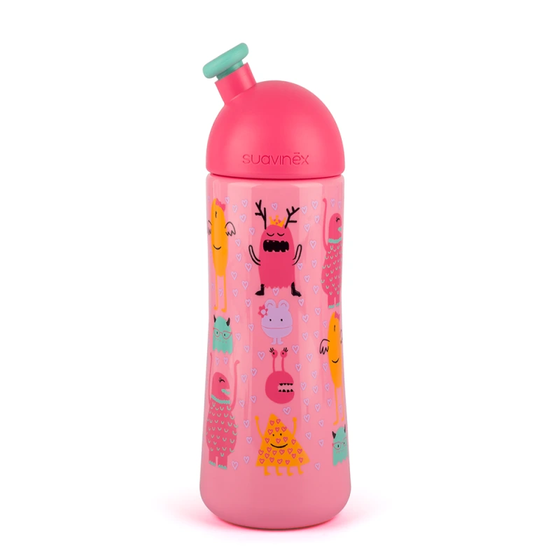 Suavinex THIRD bottle with sports drinker FOREST 360 ml Pink