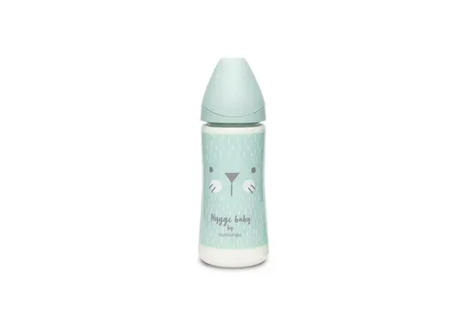 Biberon Pa 360Ml Fisio. 4M Flow L Hygge Green Silicone Su