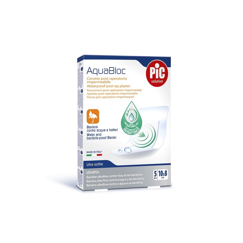 Pic Aquabloc Cerotti Multiuso Misura 5 Cerotti 10X8