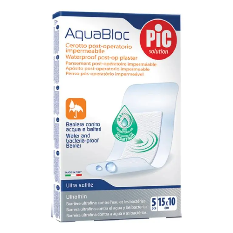 Pic Aquabloc Multipurpose Cerotti Measure 15X10 5 patches