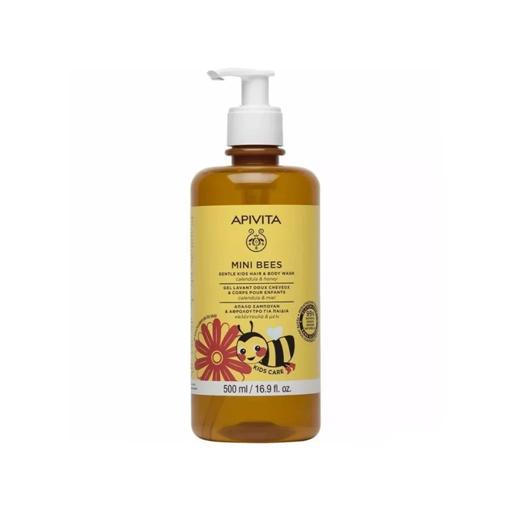 Apivita Mini Bees Soft Washing Gel for Children's Body & Hair 500ml