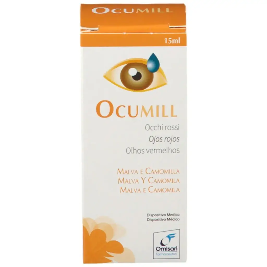 Ocumi 3 in 1 - Refresh, moisturize and relieve red eyes. Eye drops with natural Chamomile and Malva extracts - Tripack 3 x 15 ml