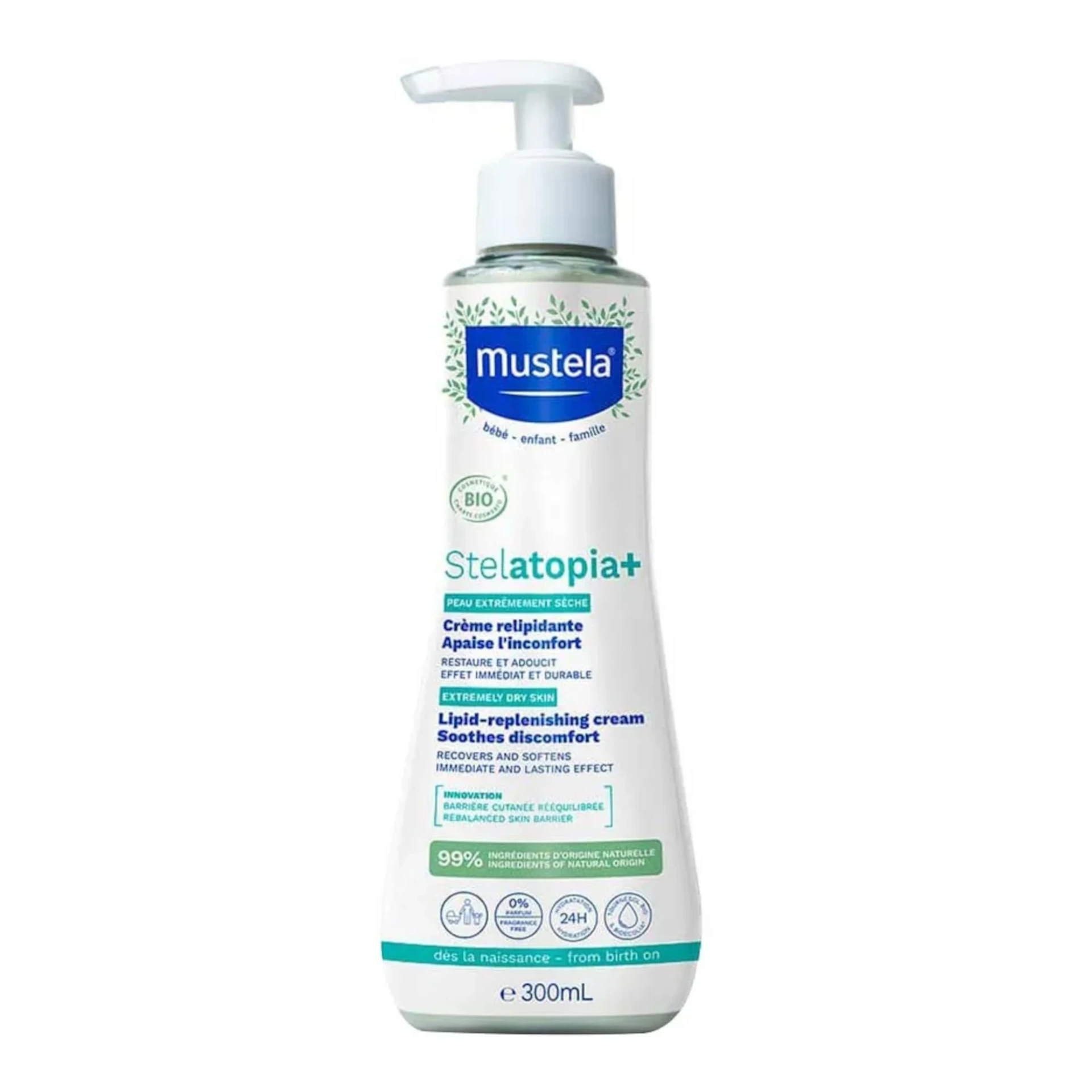 Mustela BIO Stelatopia+ Soothing Cream for Children from Birth 300 Ml