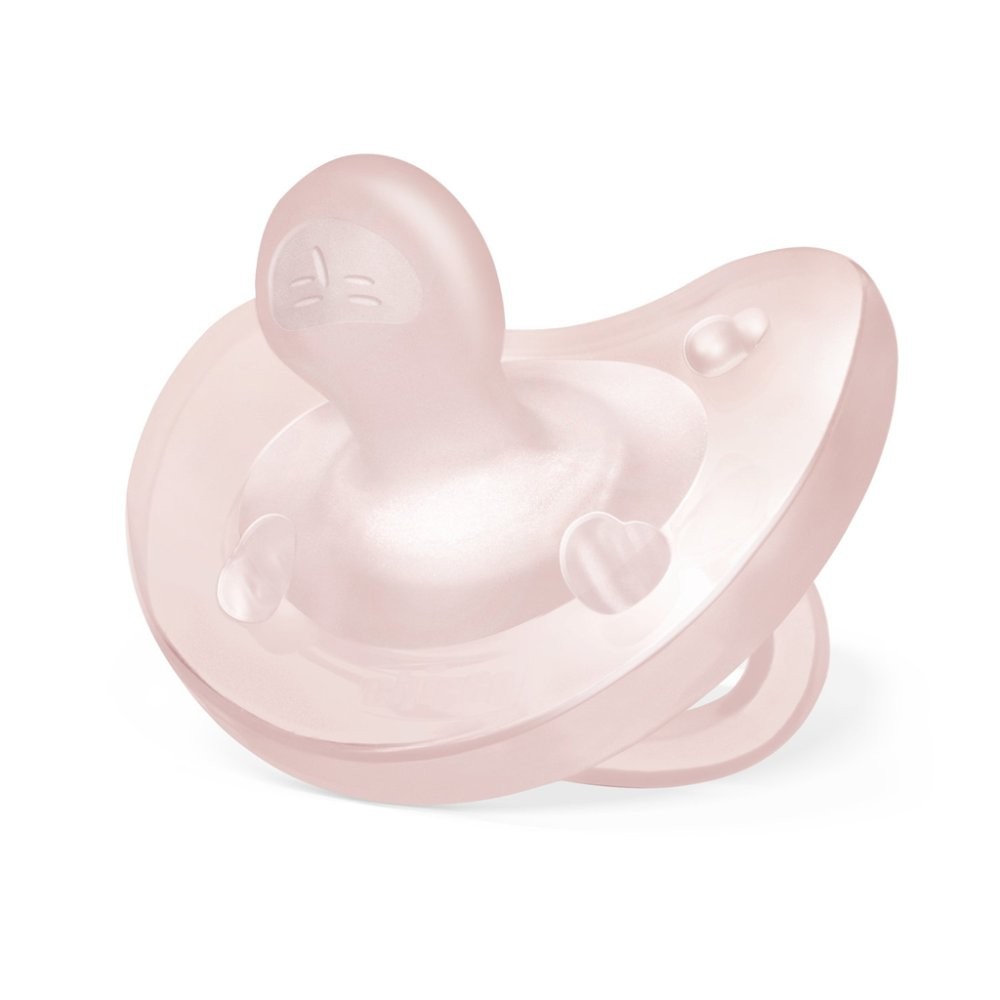 CHICCO PhysioForma Orthodontic Silicone Pacifier - Soft Pink 0-6m (1pc)