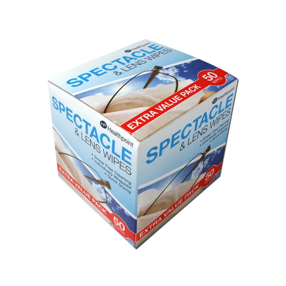 Healthpoint Spectacle and Lens Wipes -  Wipes Spectacle Lens 50 Glasses