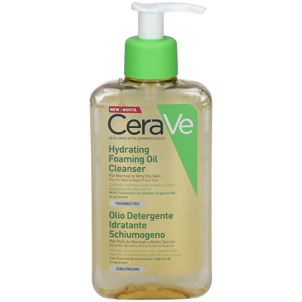 CeraVe Hydrating Foaming Oil Cleanser, 236ml