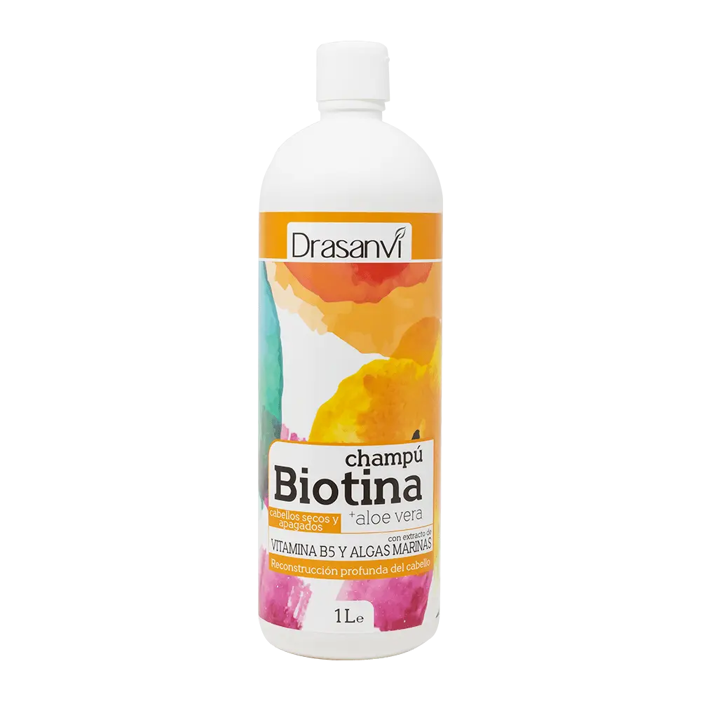 Drasanvi Biotina shampoo and Aloe Vera Dry hair and shutdown 1 L
