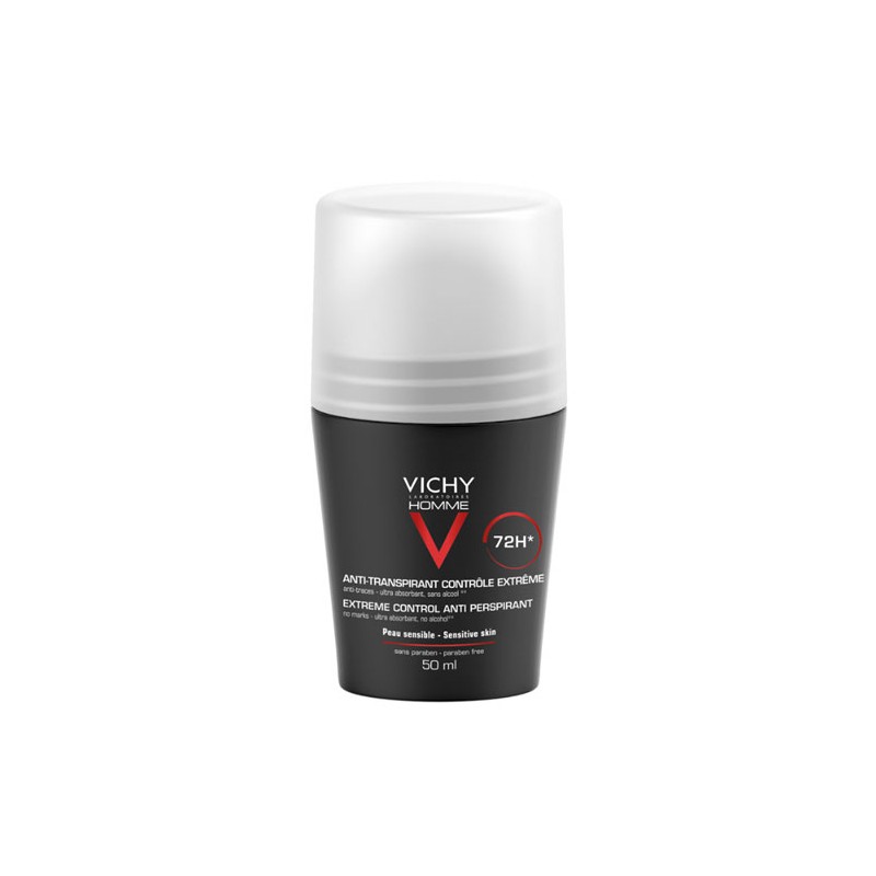 Vichy Roll On 50ml Men Anti Perspirant 72hr Extreme Control