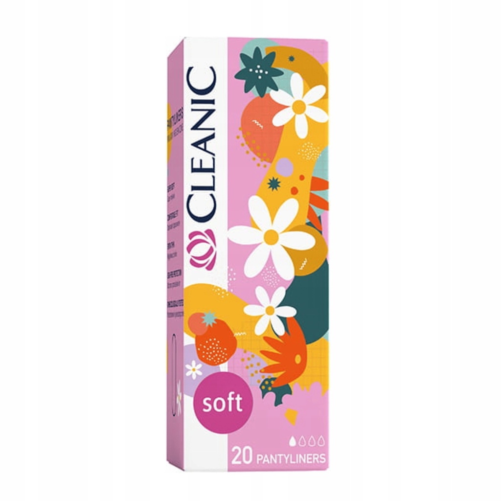 Cleanic Soft Pantyliners, Sanitary Bindor 20pcs