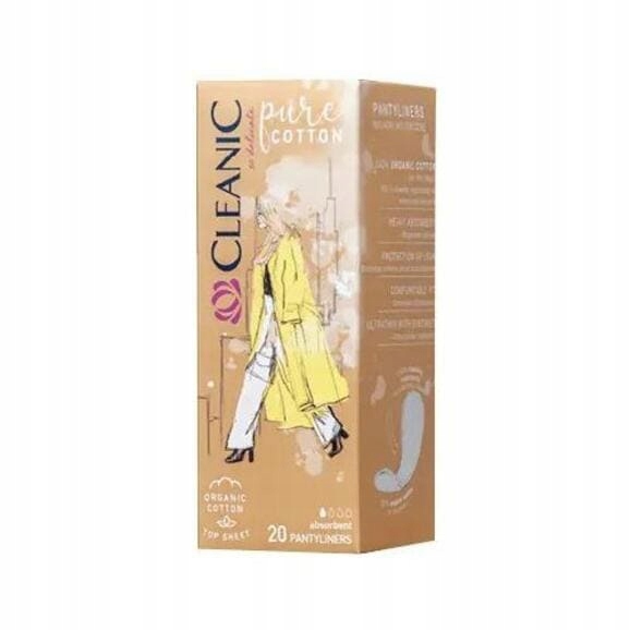 Cleanic Pure Harper Cotton Panty Liners Unfolded 20 pcs