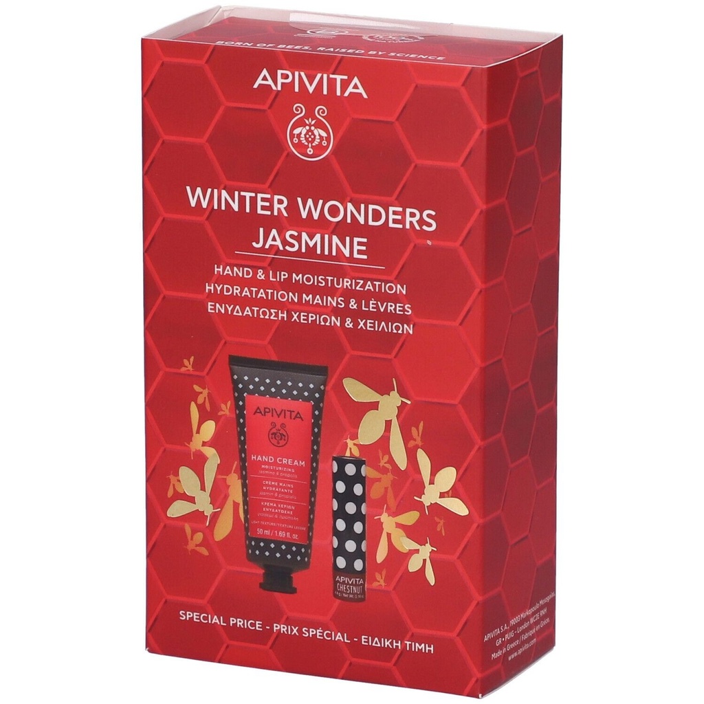 Apivita Hand Care Winter Wonders Jasmine Christmas Gift Set 50ml
