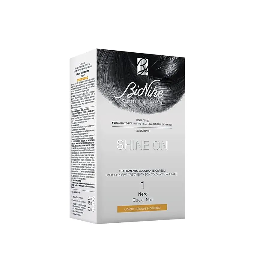 BioNike SHINE on Permanent Hair Dye Shade 1 Black 1 Pc