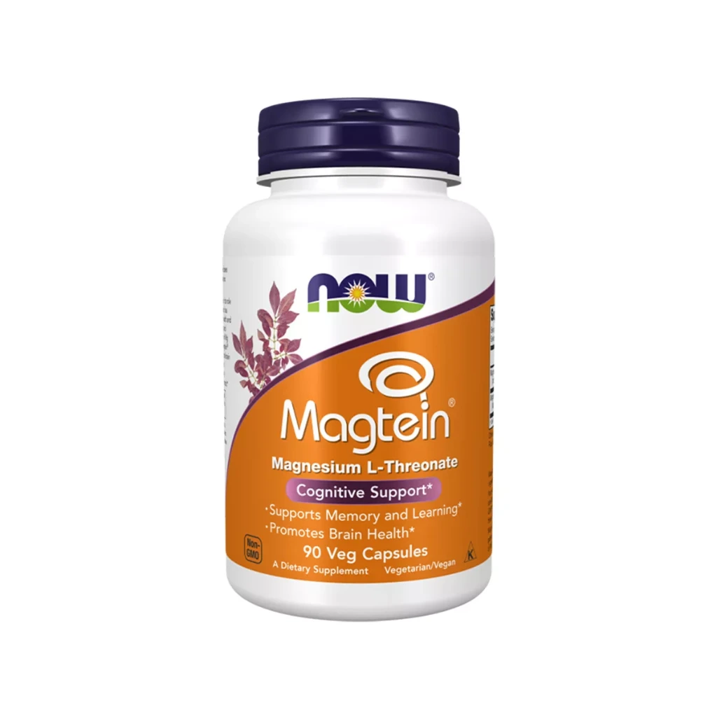 NOW Foods Magtein - Magnesium L-Threonate Vitamin | 90 Veg Caps
