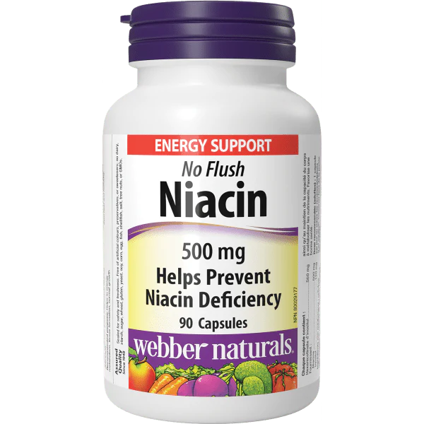 Webber Naturals Niacin 500mg No Flush