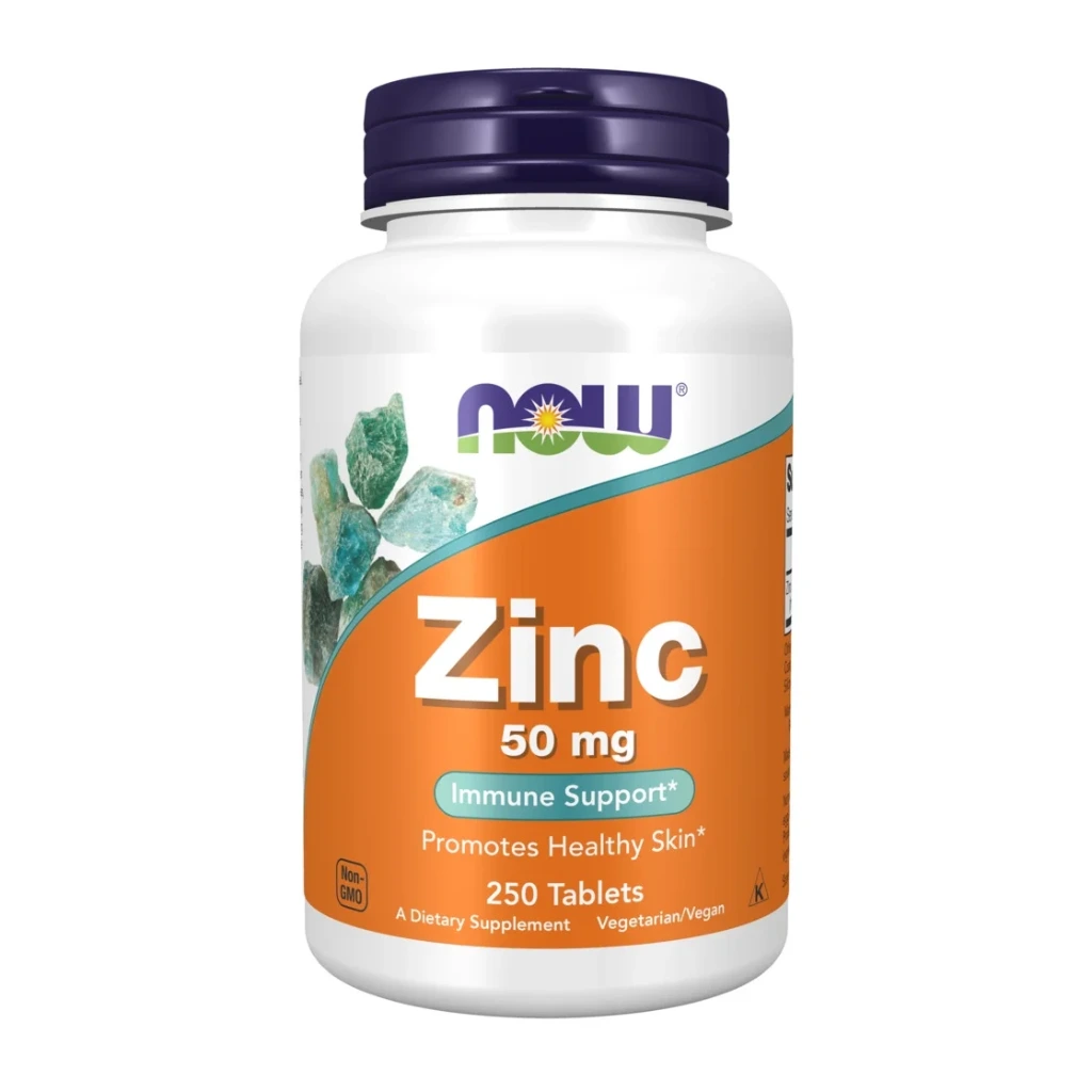 NOW Foods Zinc Vitamin | 50 Mg | 100 Tabs | Prostate Health
