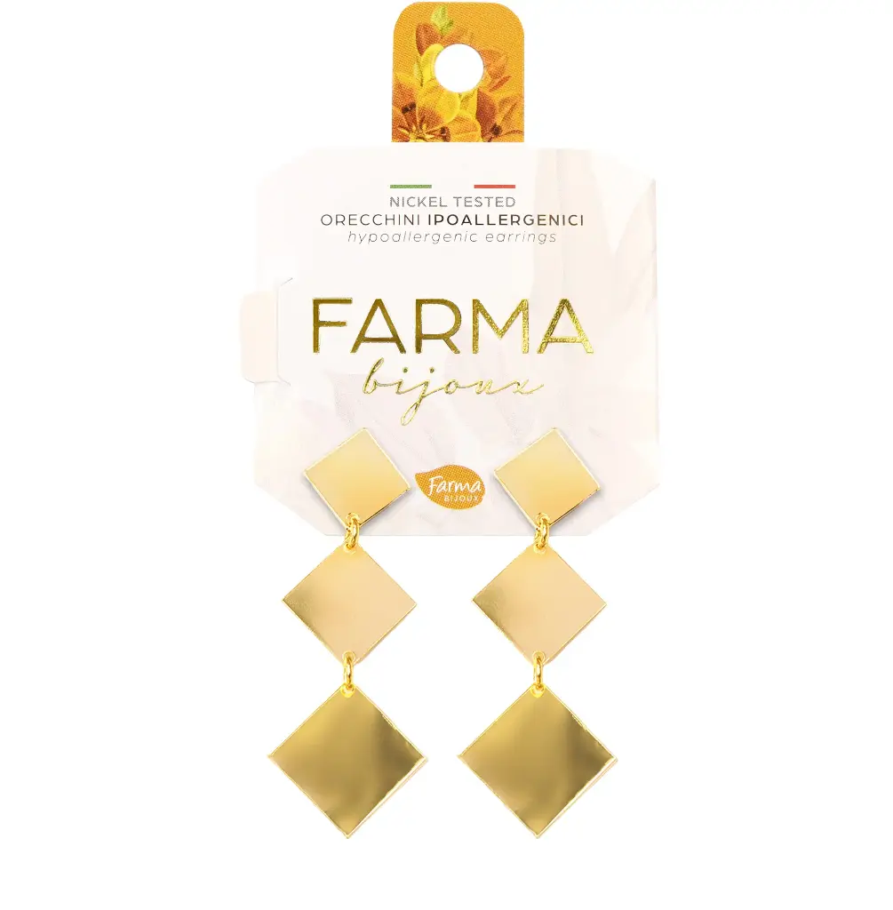 FARMA BIJOUX | PENDENTI ROMBI MIRROR