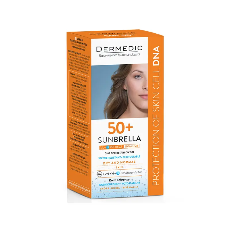 Dermedic Sunbrella Protective Cream for Normal and Dry Skin SPF 50+ 50 G