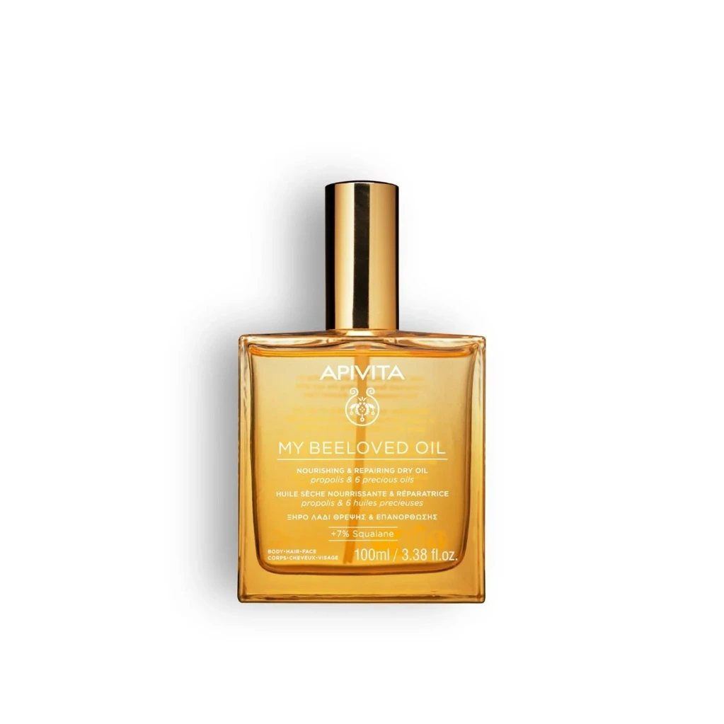 Apivita My Beeloved Oil Nourishing Dry Oil for Face, Body and Hair 100 Ml