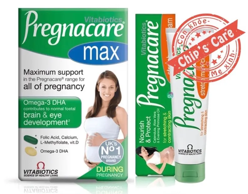 Vitabiotics Pregnacare Max 84 Tablets + Vitabiotics Pregnacare Stretch Mark Cream 100ml