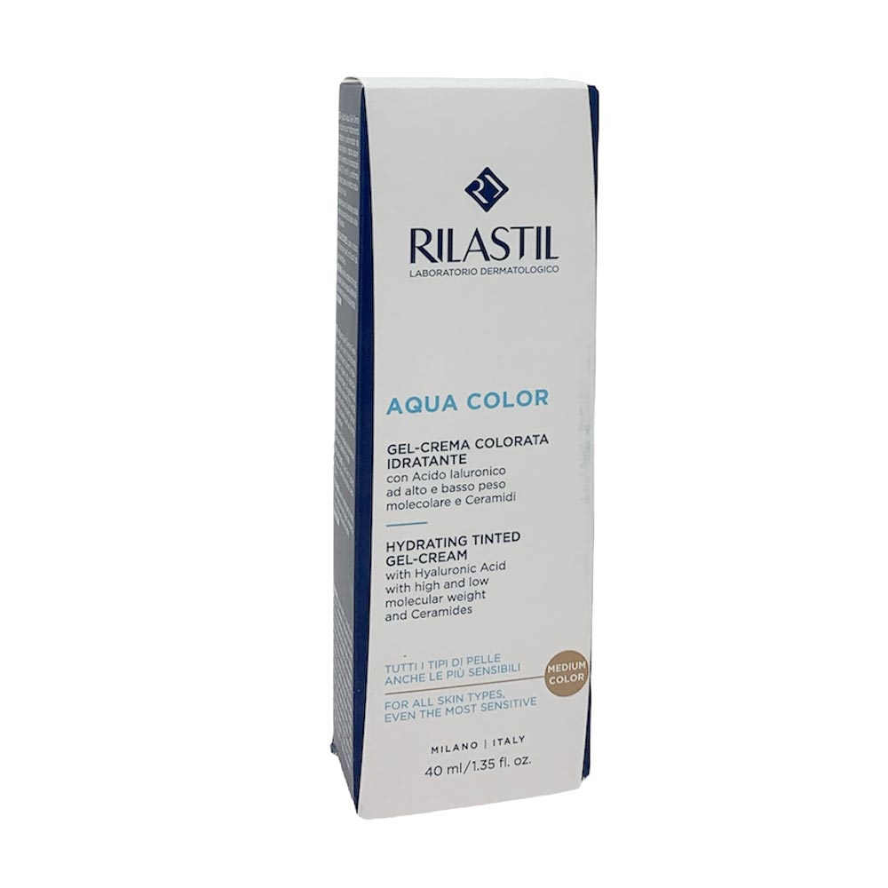 Rilastil Aqua Color Hydrating Colored Gel-Cream 40 Ml