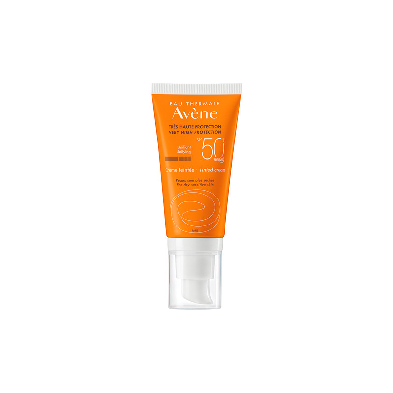 AvèneVery High Protection Tinted Sun Cream SPF50+ for Dry Sensitive Skin - 50ml - Tinted Face SPF - Face the Future
