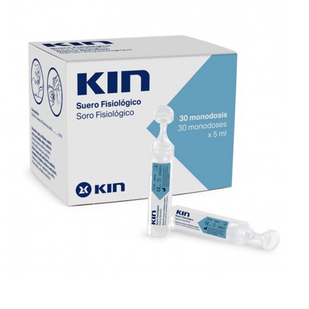 KIN SINGLE-DOSE PHYSIOLOGICAL SERUM 30 DOSIS x 5 ml
