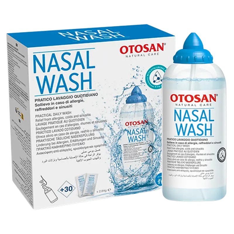 Otosan Nasal Wash Kit Nasal Wash Bottle + 30 Sachets +6 Years 