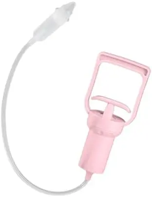 Nasal Aspirator, Portable Hand Pull Nose Sucker, Comfortable Suction Pump Pink