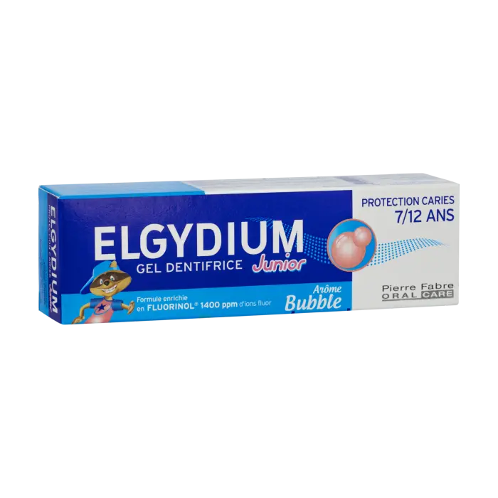 Elgydium Junior Bubble Gum 7-12 Years Gummy Flavored Children Toothpaste 50 ml