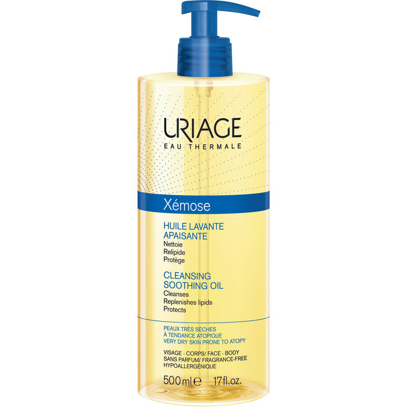 Uriage Xémose Cleansing Soothing Oil Soothing Cleansing Oil for Dry and Sensitive Skin 500 Ml