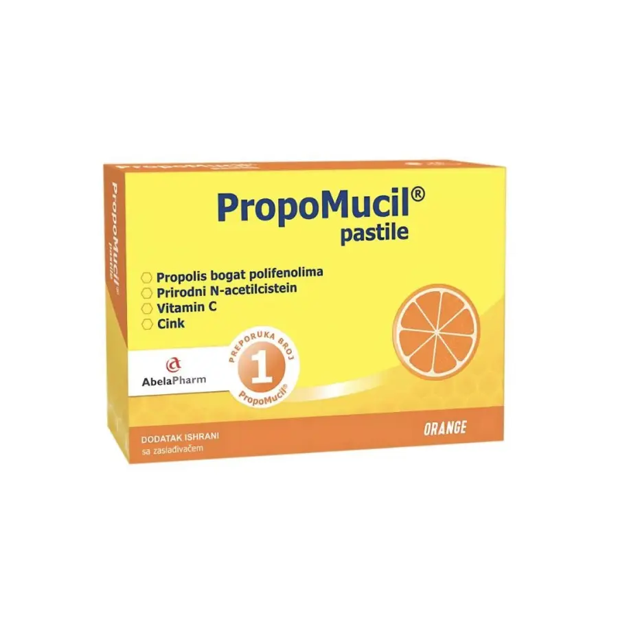 PropoMucil ORANGE paste with orange, 24 pastes