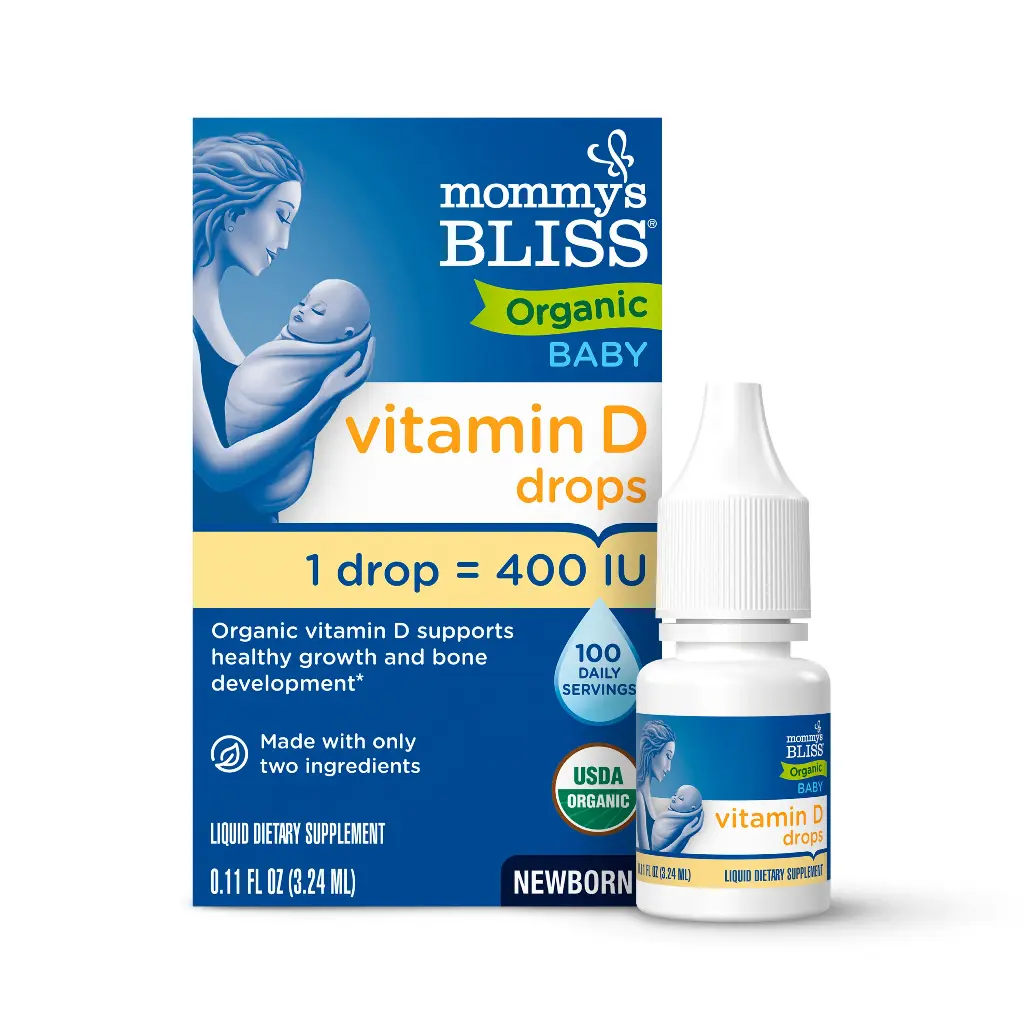 Mommy's Bliss Organic Baby Vitamin D Drops, 0.11 FL OZ