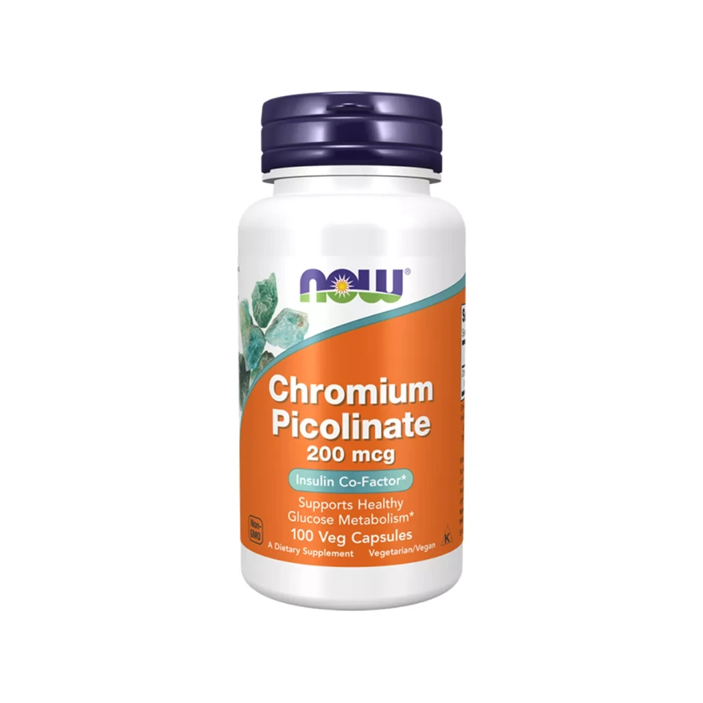 NOW Foods Chromium Picolinate Vitamin | 200 Mcg | 100 Veg Caps