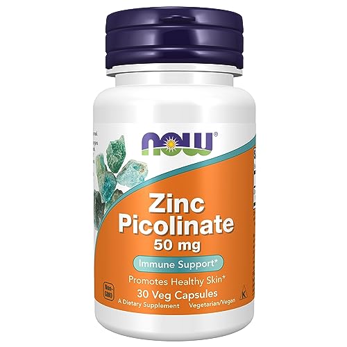Now Foods, Zinc Picolinate, 50 Mg, 30 VegCaps