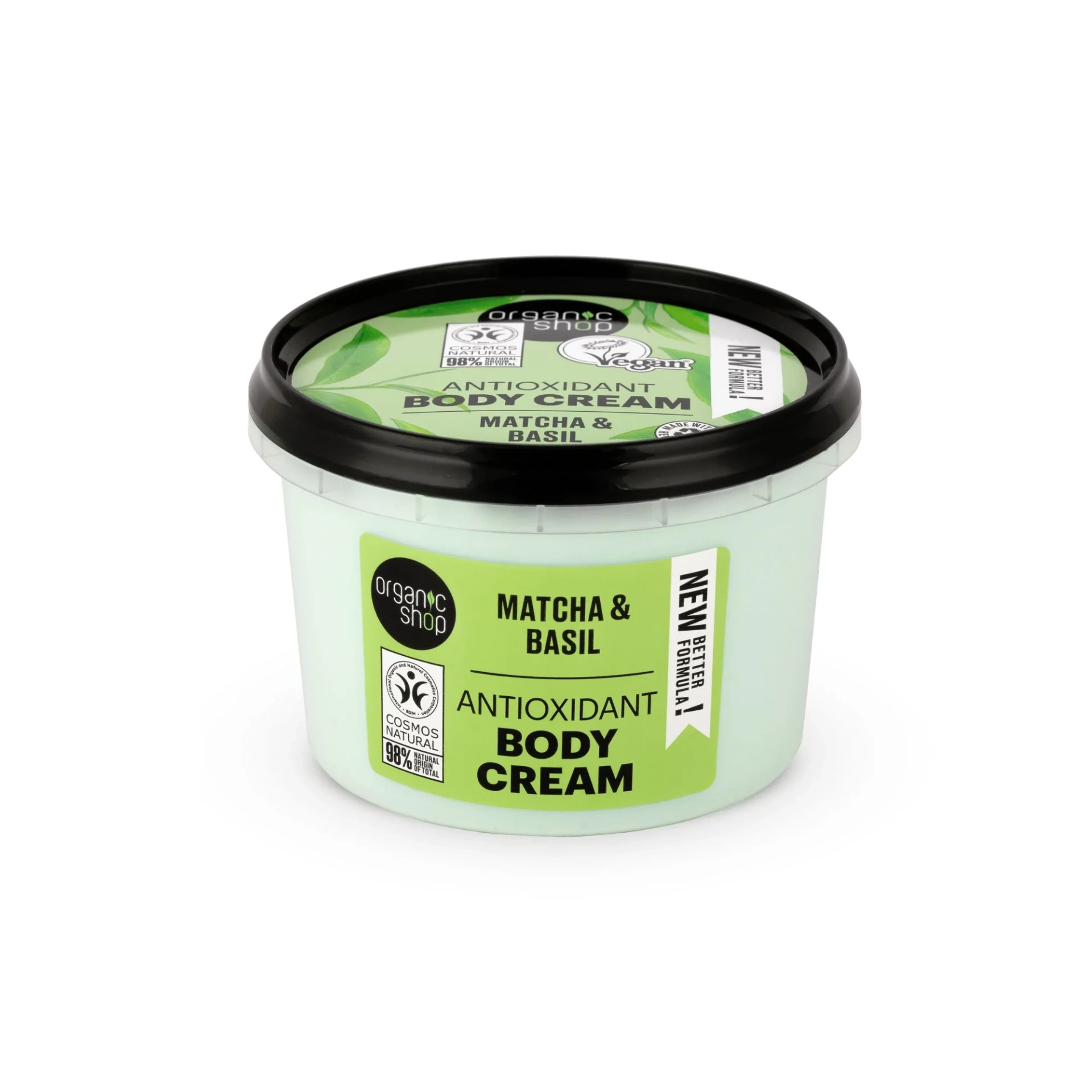 Organic Shop OS Antioxidant Body Cream Matcha & Basil (250ml)
